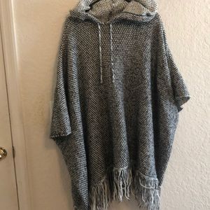 Forever21 hooded poncho